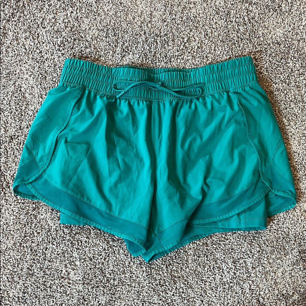 Yogalicious Teal Athletic Shorts